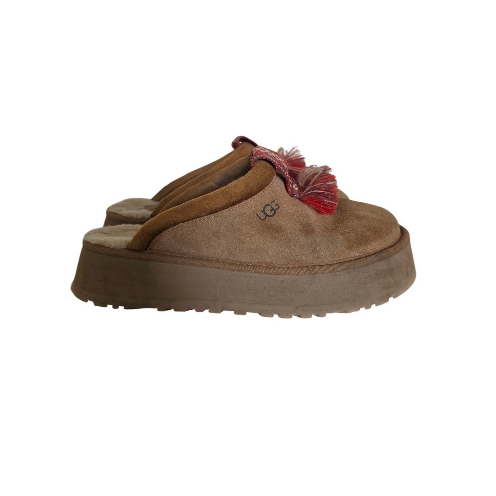 UGG Tazzle Brown Suede Red
Detail‎ Comfy Slide Clogs Mules sz 9.5 (Read)